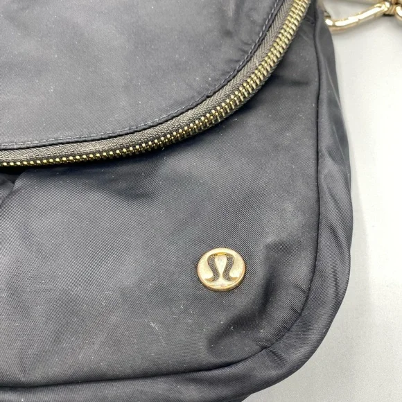 lululemon athletica Black Crossbody Bag with Gold Details​ - Picture 2 of 6